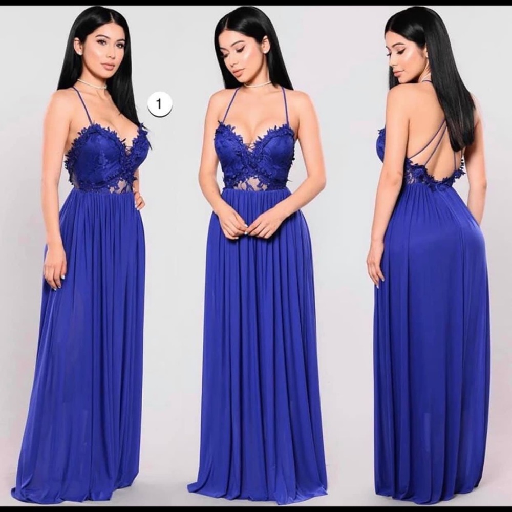Fashion Nova Royal Blue Dress